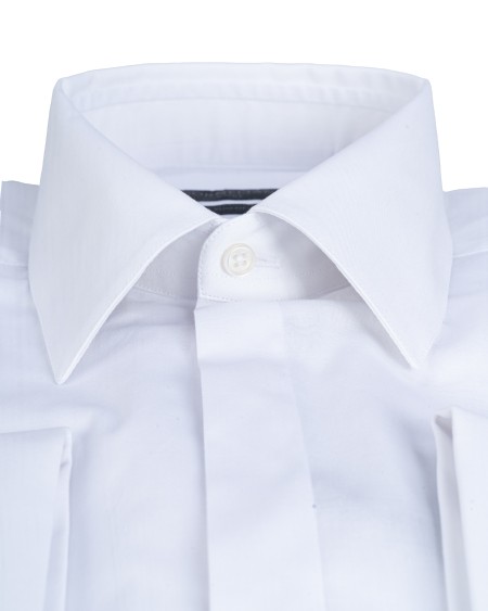 Shop CORNELIANI  Shirt: Corneliani shirt in stretch cotton with cufflinks.
Slim fit.
Concealed button placket.
Composition: 97% cotton 3% elastane.
Made in Romania.. 91P900 3191463-028